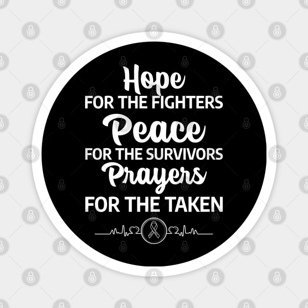 Cancer awareness - World Cancer Day Magnet by New York Designs